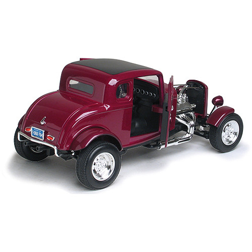 1932 Ford 5-Window Hot Rod - burgundy 1:18 Scale Diecast Model by