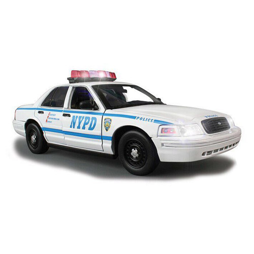 Greenlight NYPD Ford Interceptor with lights andamp; sound 118 Scale Diecast Model by Greenlight 13914NX Greenlight NYPD Ford Interceptor with lights andamp; sound 118 Scale Diecast Model by Greenlight 13914NX