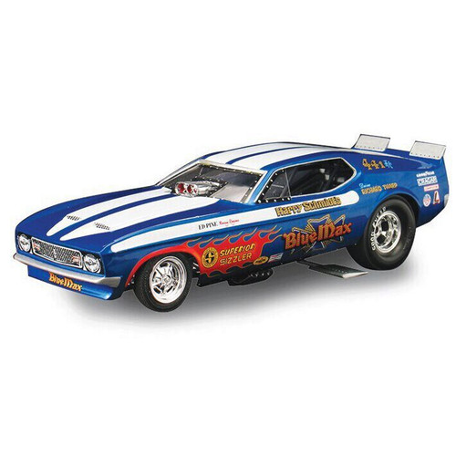 Auto World Blue Max 1971 Ford Mustang Funny Car 118 Scale Diecast Model by Auto World 15373NX 849398009376 Auto World Blue Max 1971 Ford Mustang Funny Car 118 Scale Diecast Model by Auto World 15373NX 849398009376