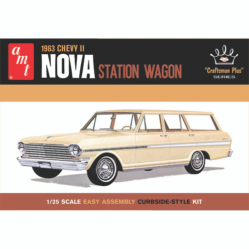 1963 Chevy II Nova Station Wagon 1:25 Kit 1:25 Scale Main Image