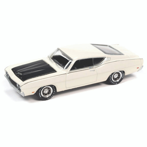 1969 Ford Torino Talladega - Wimbledon White 1:64 Scale Main Image