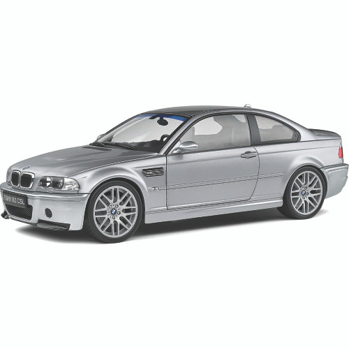 2003 BMW E46 CSL Coupé - Silver Grey 1:18 Scale Main Image