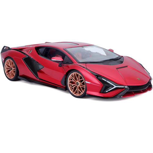 Lamborghini Sián FKP37 - Red 1:18 Scale Alt Image 6