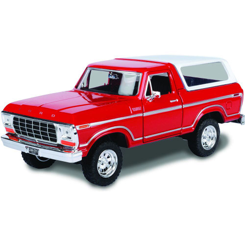 1978 Ford Bronco Hard Top - Red 1:24 Scale Main Image