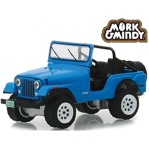 Greenlight Mork and Mindy 1972 Jeep CJ-5 164 Scale Diecast Model by Greenlight 19468NX Greenlight Mork and Mindy 1972 Jeep CJ-5 164 Scale Diecast Model by Greenlight 19468NX