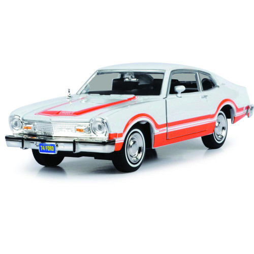 1974 Ford Maverick Grabber - White & Orange 1:24 Scale Main Image