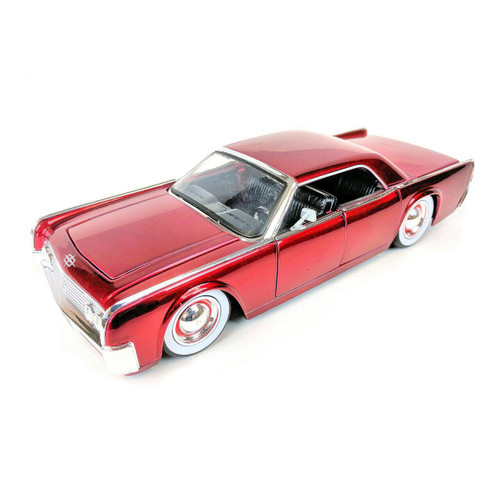 Jada Toys Jada 1/24 Big Time Kustoms 1963 Lincoln Continental Red 124 Scale Diecast Model by Jada Toys JA90607-ARRD Jada Toys Jada 1/24 Big Time Kustoms 1963 Lincoln Continental Red 124 Scale Diecast Model by Jada Toys JA90607-ARRD