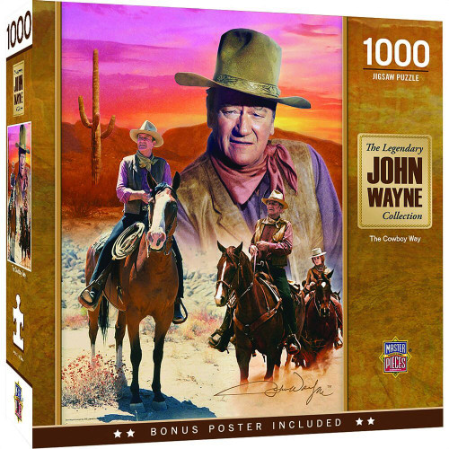 John Wayne - The Cowboy Way 1000 Piece Puzzle  Main Image