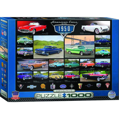 American Cars of the 1950s 1,000 Piece Puzzle Main Image