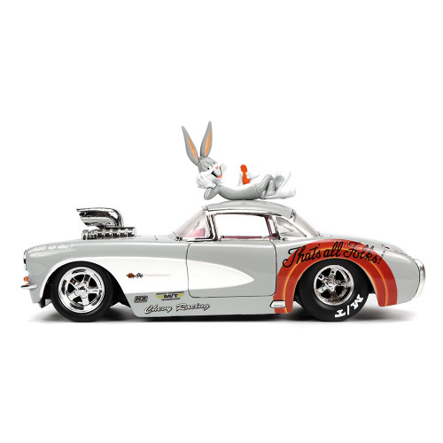 1957 Corvette w/Bugs Bunny Figure Hollywood Rides 1:24 Scale Alt Image 1