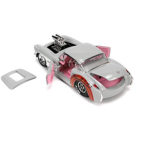 1957 Corvette w/Bugs Bunny Figure Hollywood Rides 1:24 Scale Alt Image 5
