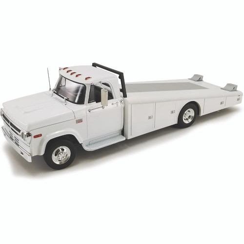 1970 Dodge D300 Ramp Truck - Gloss White 1:18 Scale Main Image
