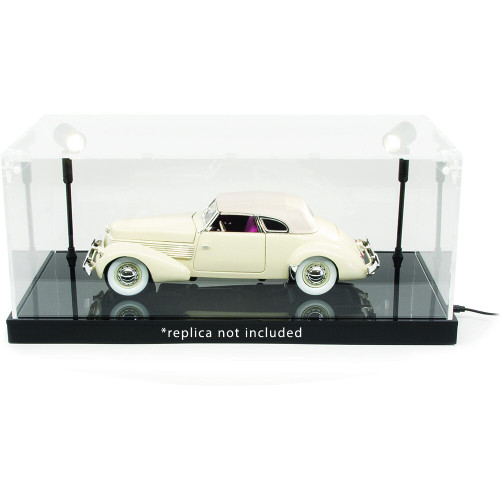 Premium 1:18 Scale Lighted Acrylic Display Case Alt Image 1