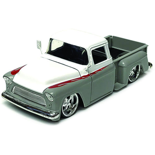 1955 Chevy Stepside Pickup - White & Gray Main Image