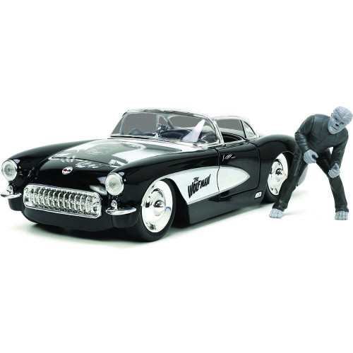 1957 Chevy Corvette with Universal The Wolfman Figure Main Image