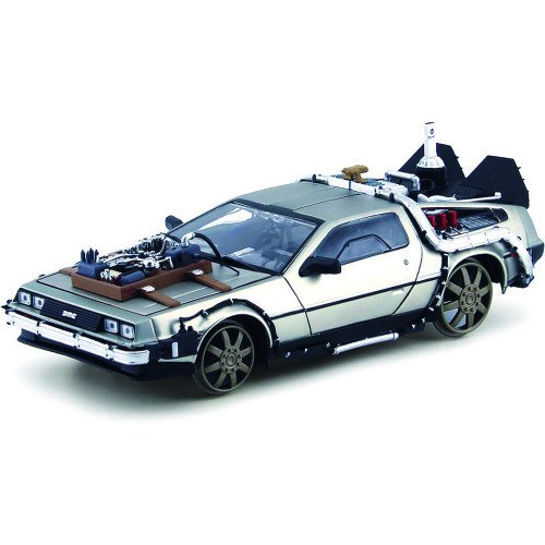 Back to the Future Part III - DeLorean Time Machine Railroad Version (Stainless Steel) Main Image