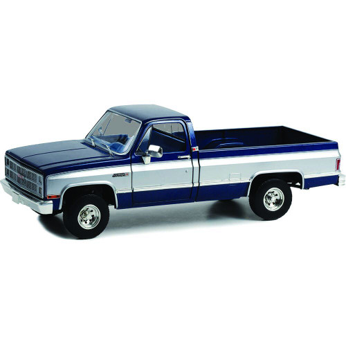 1984 GMC K-2500 Sierra Grande Wideside - Dark Blue Metallic and Silver Main Image