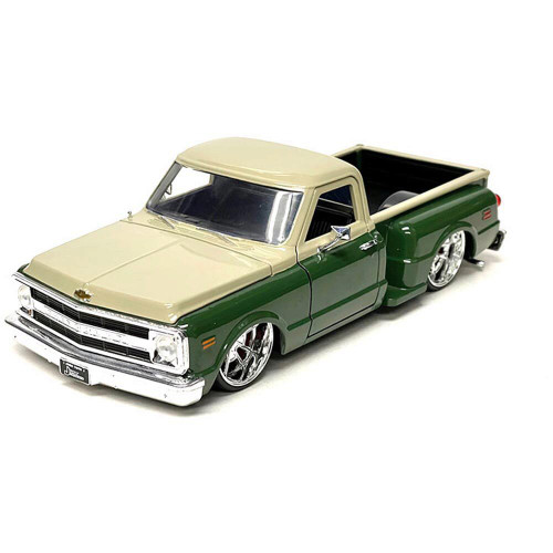 1969 Chevrolet C10 Stepside Custom - Green & Cream Main Image