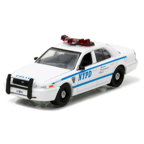 2011 Ford Crown Victoria Police New York City Police Dept. (NYPD) w/Squad Number Decal Sheet 1:64 Scale Main Image