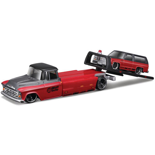 1957 Chevy Flatbed & 1979 Chevy K5 Blazer - Elite Transport 1:64 Scale Main Image