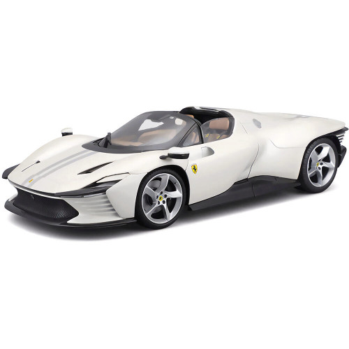 Ferrari Daytona SP3 Signature Series White w/Stripe 1:18 Scale 1:18 Scale Alt Image 2