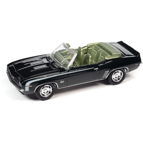 1969 Chevrolet Camaro RS/SS Convertible - Fathom Green Poly w/White Hockey Side Stripe 1:64 Scale Main Image