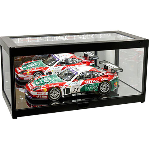 Illumicase Plus 14 Inch Plastic Display Case with LED Lighting and Mirror 1:18 Scale Main Image