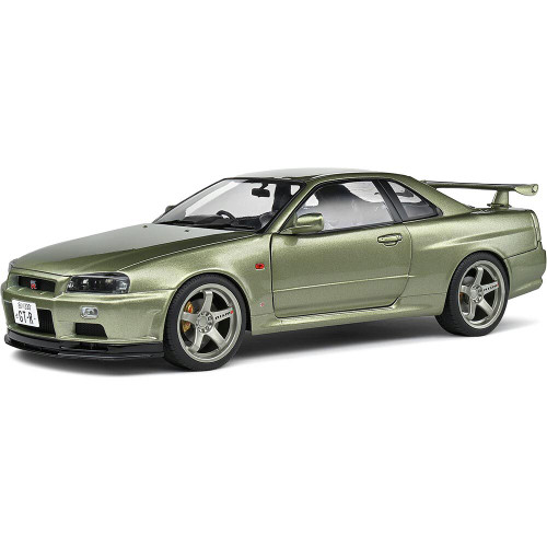 1999 Nissan GT-R (R34) - Green 1:18 Scale Main Image