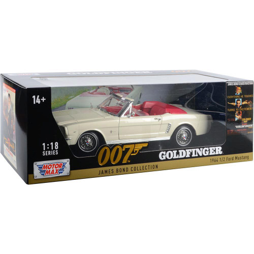James Bond - 1964 1/2 Ford Goldfinger Mustang - White Alt Image 5