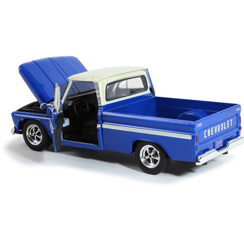 1966 Chevy C10 Fleetside Pickup - Blue w/ White Top Alt Image 2