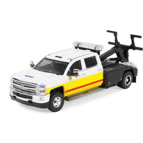 2017 Chevrolet Silverado HD 3500 Dually Wrecker - Shell Oil 1:64 Scale Main Image