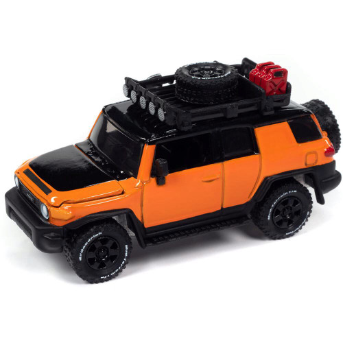 2007 Toyota FJ Cruiser (Off Road) - Orange w/Flat Black 1:64 Scale Main Image