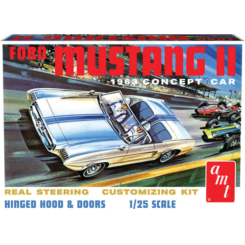 1963 Ford Mustang II Concept Car 1/25 Kit 1:25 Scale Main Image