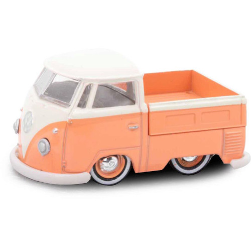 1960 VW Single Cab Truck - Orange 1:64 Scale Main Image