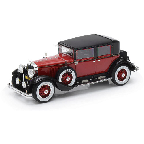 1928 Cadillac 341A Town Sedan Burgundy 1:43 Scale Main Image