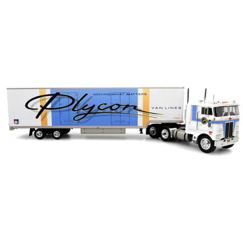 Peterbilt 352 Pacemaker Tractor Trailer - Plycon Van Lines 1:43 Scale Main Image