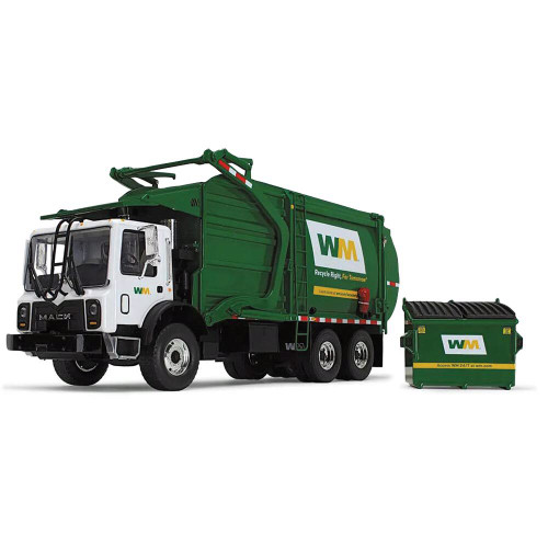 Mack TerraPro with Wittke Front Load Refuse Body with Trash Bin 1:34 Scale Main Image