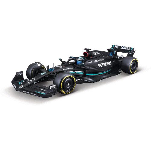 2023 Mercedes W14 F1 w/ driver - Russell #63 1:24 Scale Main Image