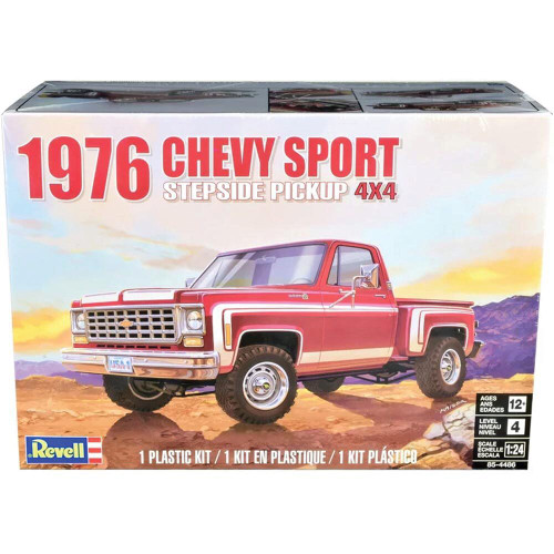 1976 Chevy Sports Stepside Pickup Model Kit 1:25 Scale Main Image