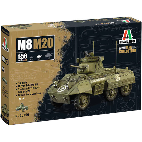 M8/M20 Light Armoured 1/56 Kit Main Image