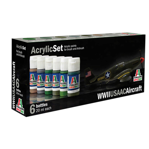 WWII USAAC Aircraft Acrylic Paint Set Main Image