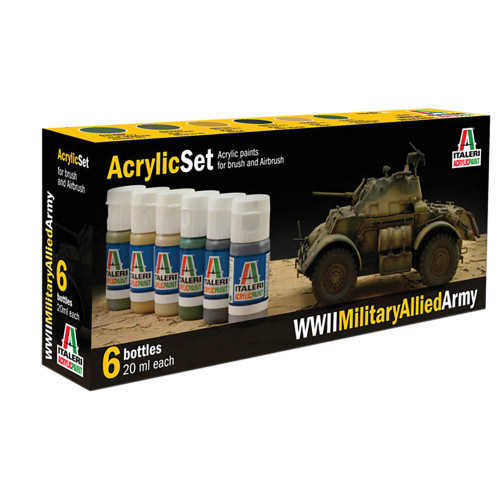 WWII Military Allied Army Acrylic Paint Set Main Image