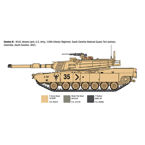 M1A1/A2 Abrams 1/35 Kit Alt Image 4