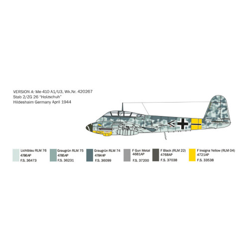 ME 410 A-1 Hornisse 1/72 Kit Alt Image 3