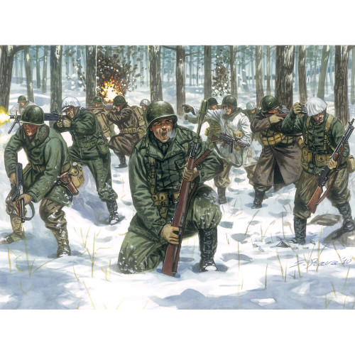U.S. Infantry - Winter Uniform (WWII) 1/72 Figures Alt Image 1
