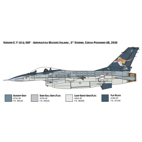 F-16A Fighting Falcon 1/48 Kit Alt Image 4