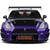 2022 Nissan GT-R (R35) W/ Liberty Walk Body Kit 2.0 Purple 1:18 Scale Alt Image 2