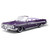 1961 Chevrolet Impala Open Convertible Lowrider - Purple 1:18 Scale Alt Image 1