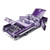1961 Chevrolet Impala Open Convertible Lowrider - Purple 1:18 Scale Alt Image 3