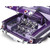1961 Chevrolet Impala Open Convertible Lowrider - Purple 1:18 Scale Alt Image 6